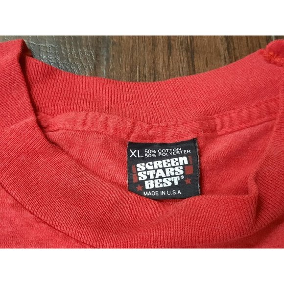 Vintage Chicago Bulls NBA Single Stitch T-shirt Jordan Pippen Sz XL. Screen Star - Picture 7 of 10